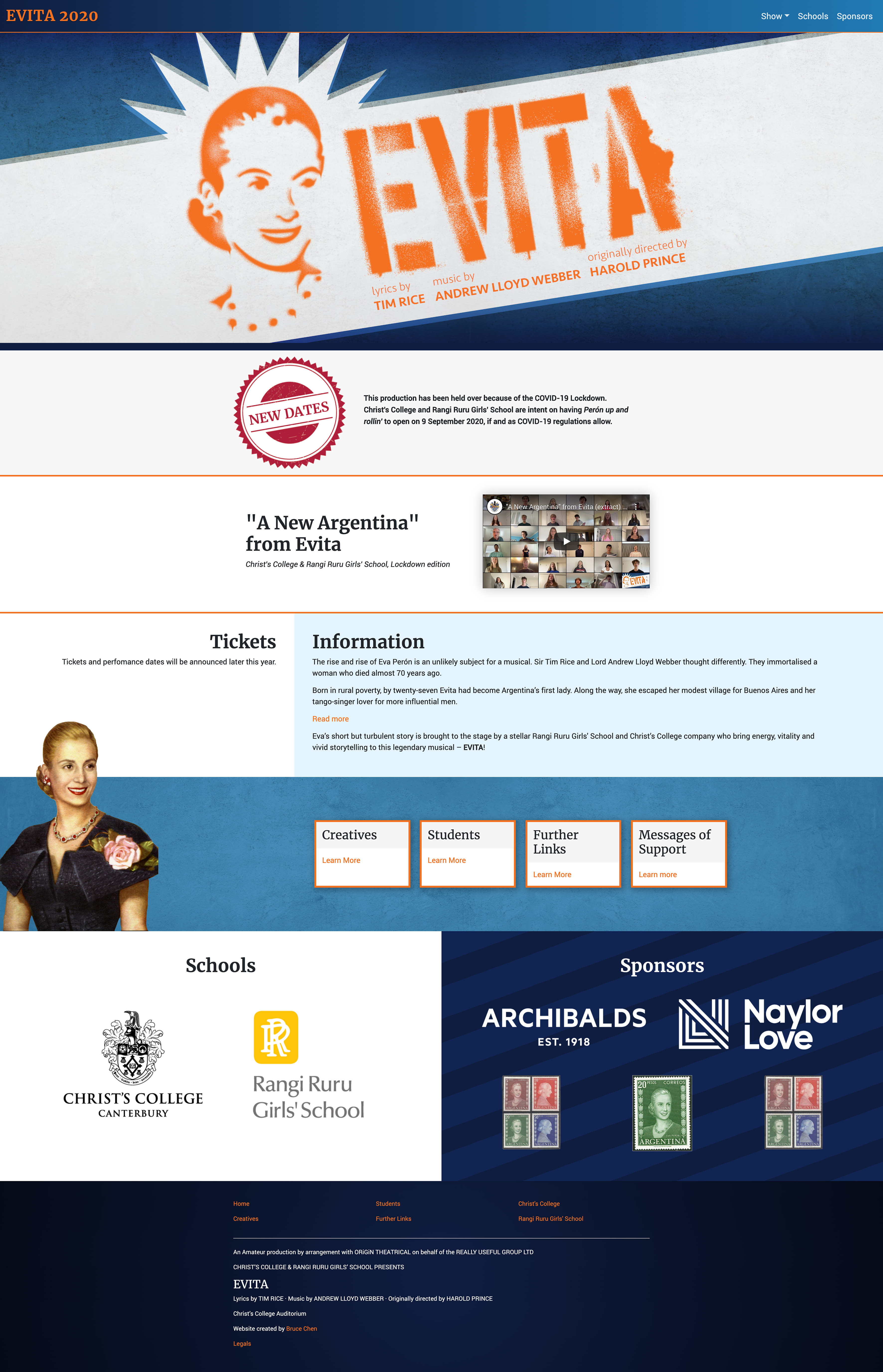 Evita Homepage